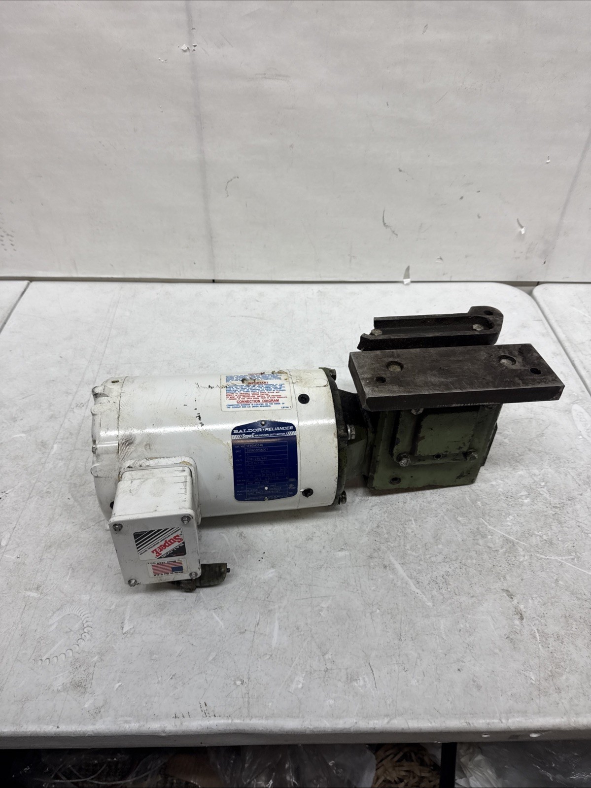 BALDOR RELIANCE VEWDM3546 MOTOR w/ DODGE TIGEAR GEARBOX