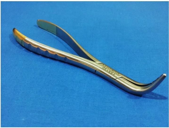 5 LOWER ATRAUMATIC FISH HOOK ROOT TIP DENTAL EXTRACTING FORCEP 90 DEG INSTRUMENT