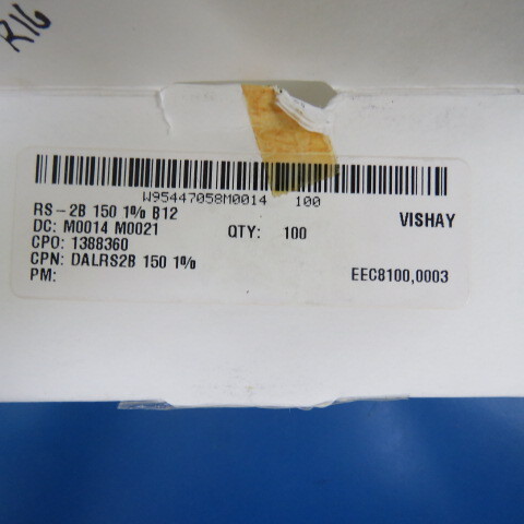 DALE RS2B-150-1% B12 Qty of 60 per Lot 150 Ohm 1% 50PPM WW