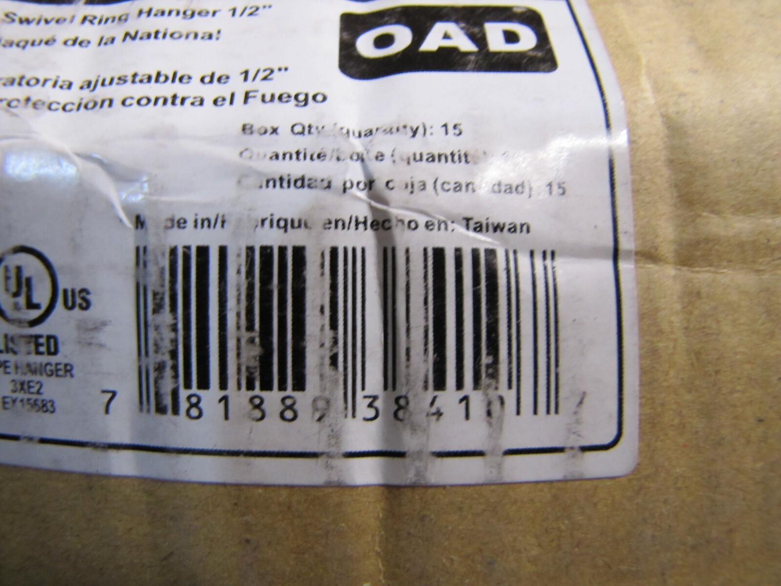 15-pack FNW FNW7010NZ0800 8″ Adjustable Swivel Ring Hanger 1/2″ NEW