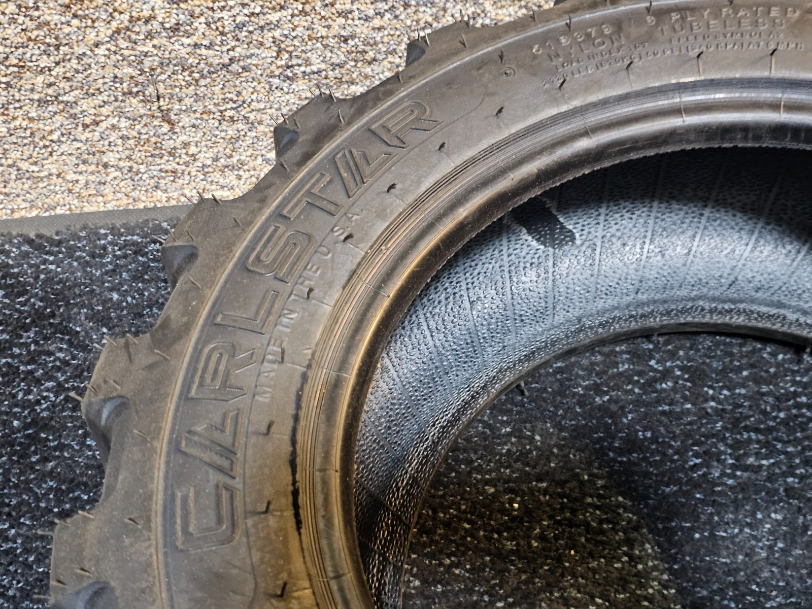 (QTY 1) Carlstar Trac Chief 51S379 6 Ply Industrial Tire 25×8.50-14