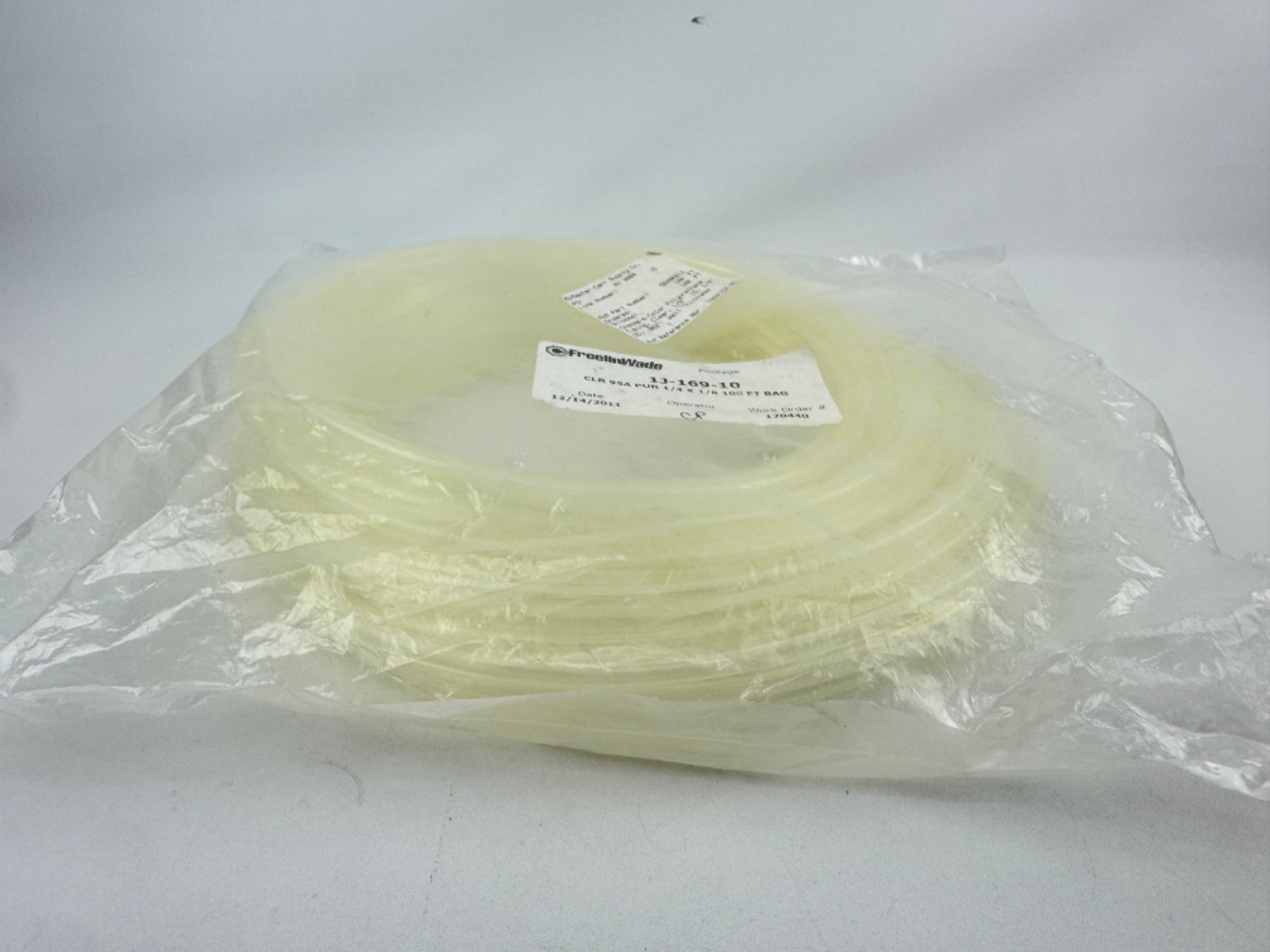 Freelin Wade 1J-169-10 100′ Clear 95A PUR 1/4 x 1/8 100 FT Bag