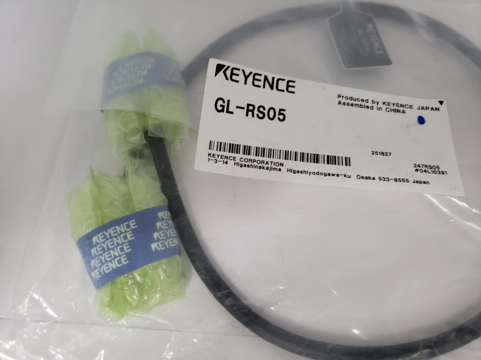 KEYENCE GL-RS05 SAFETY LIGHT CURTAIN CABLE 0.5M GL-R SERIES NNB