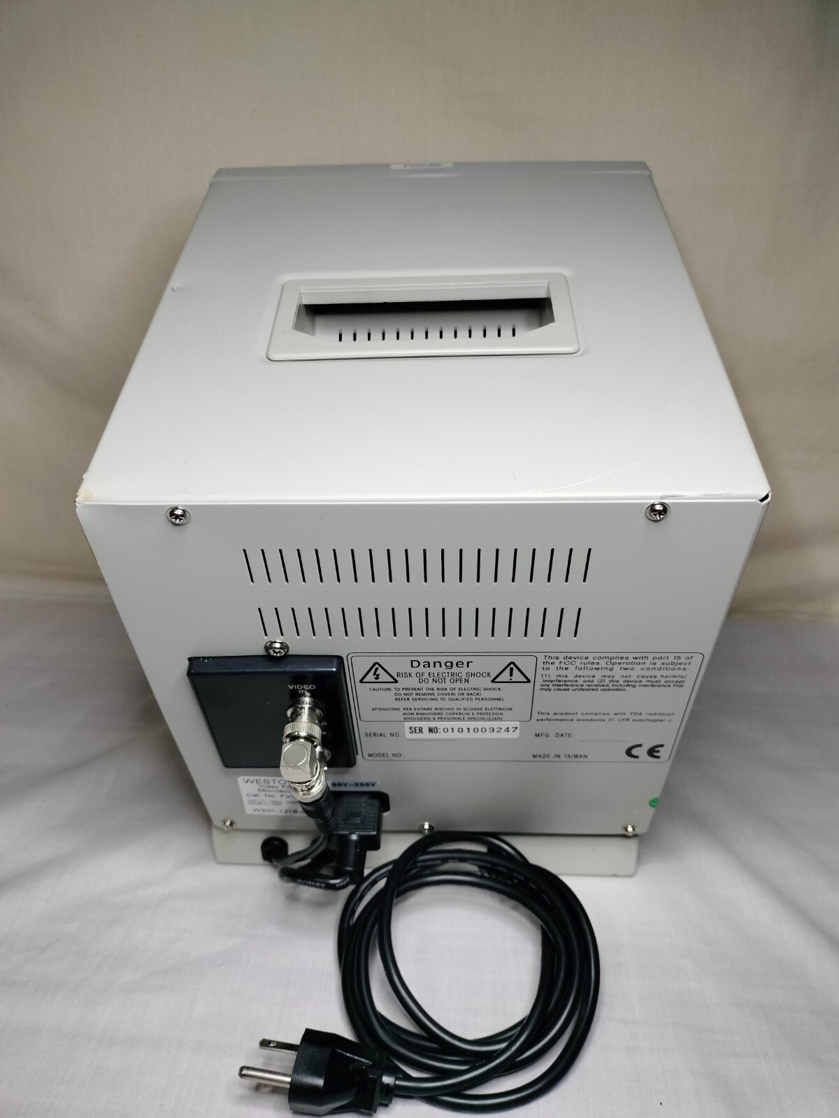 Westover FVIW-409 FVIW409 Video Fiber Microscope S/N: 0101009247 Made in Taiwan