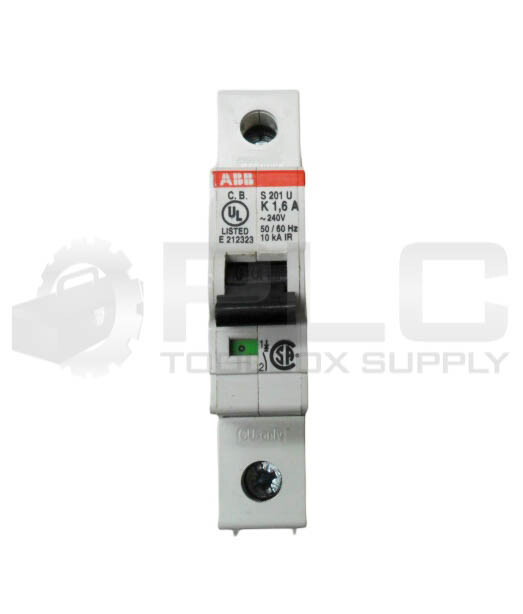 LOT OF 5 ABB S201U K1.6A CIRCUIT BREAKER 1.6A240V 50/60HZ