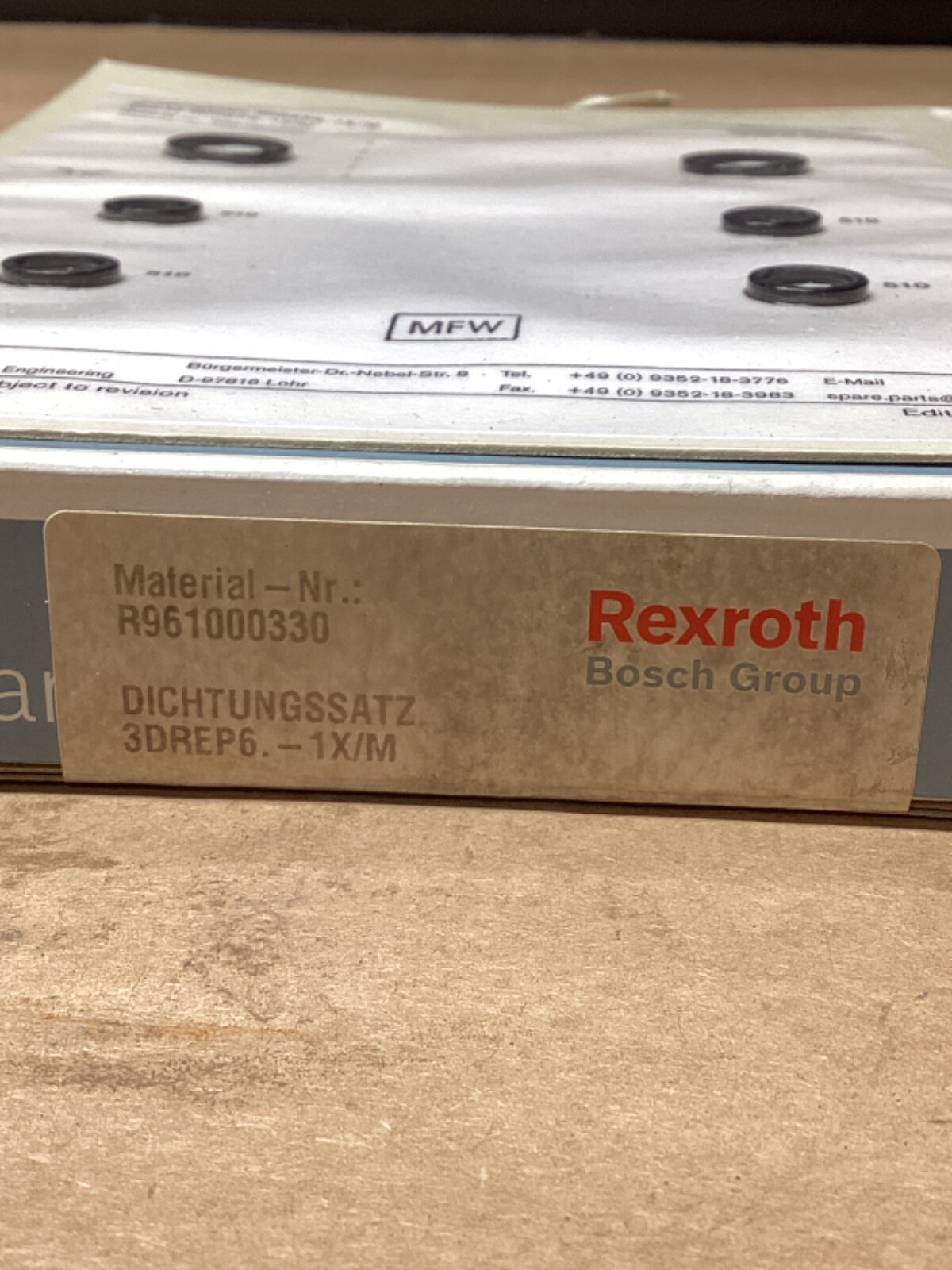 Bosch Rexroth R961000330 Seal kit, 3DREP6-1X/M #103G63