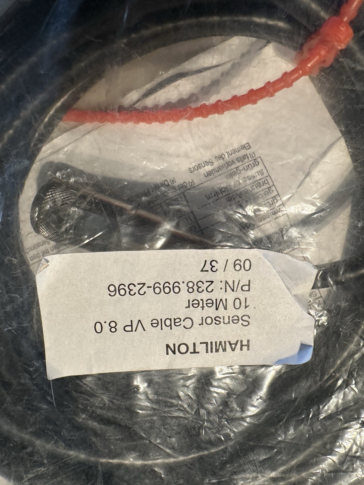 HAMILTON 355218 Sensor Cable VP 8.0 DC 8′ #214715-DA6