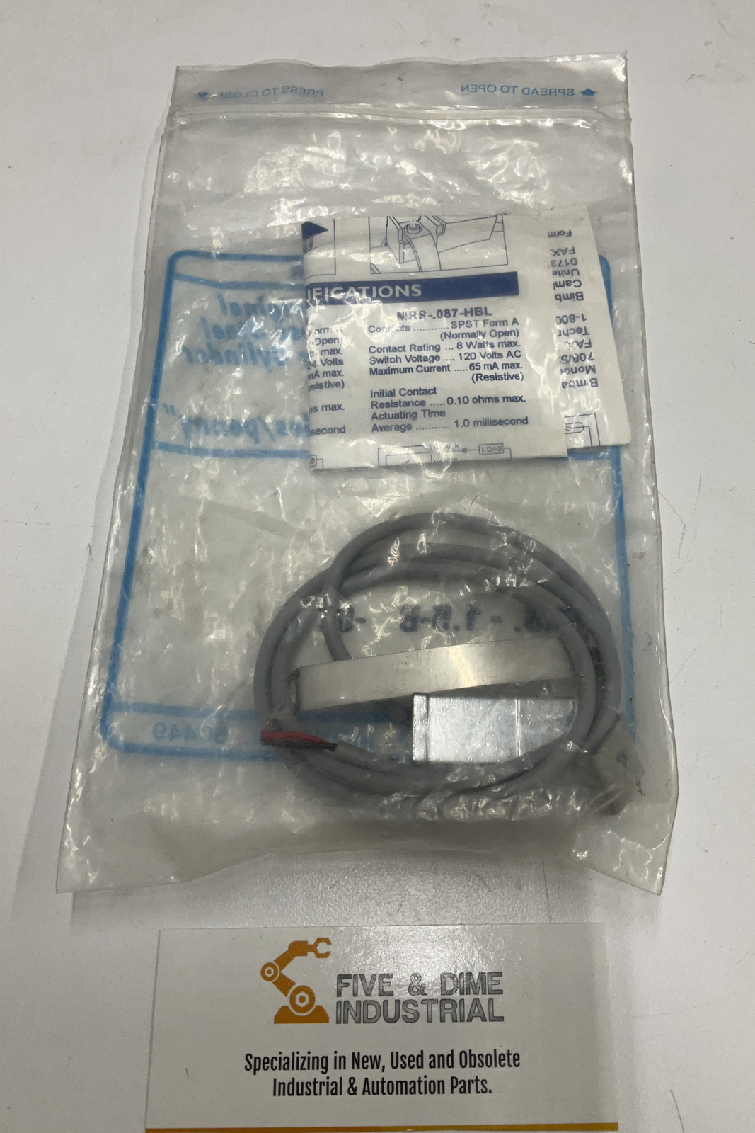 Bimba MRS.-1.5-B-02 Magnetic Reed Switch (CL186)