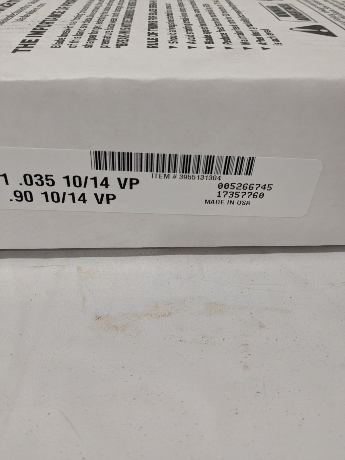 M.K. Morse Welded Bandsaw Blade 10′ 10-1/2 L, 1″ W, 10- 14 TPI Qty 2 3955131304