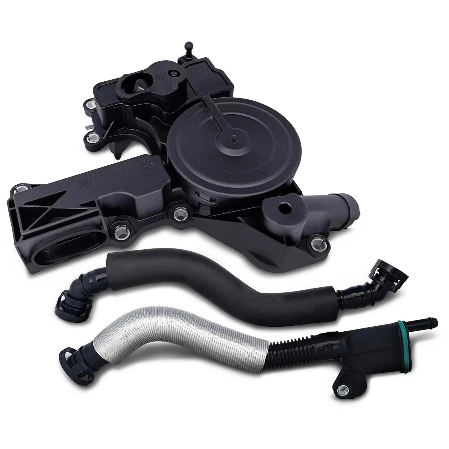 Pcv Crankcase Vent Valve Breather Hose Kit – Compatible with Audi Vw 2.0l Tur…