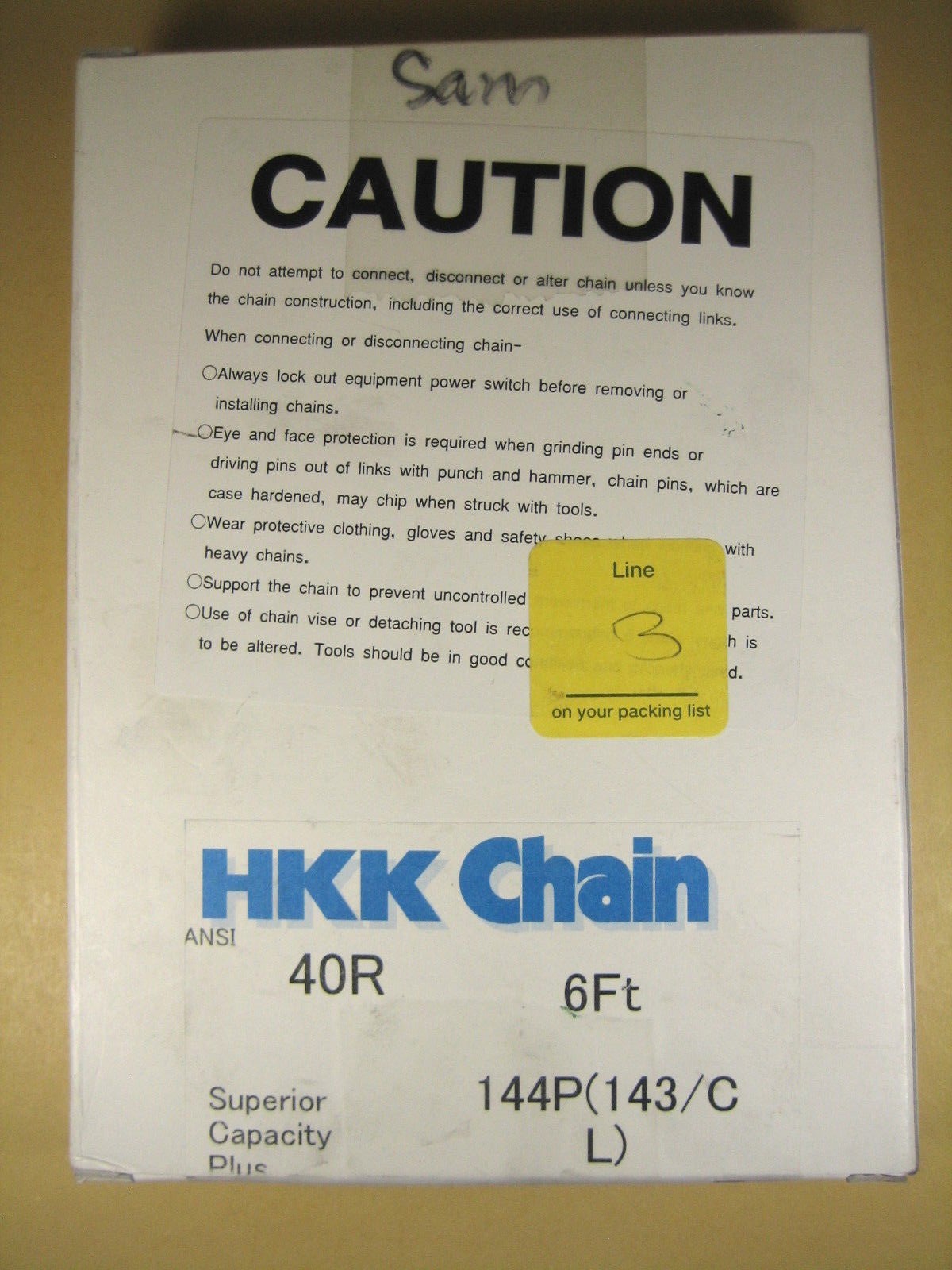 HKK Chain 40R 6ft 144P (143/CL)