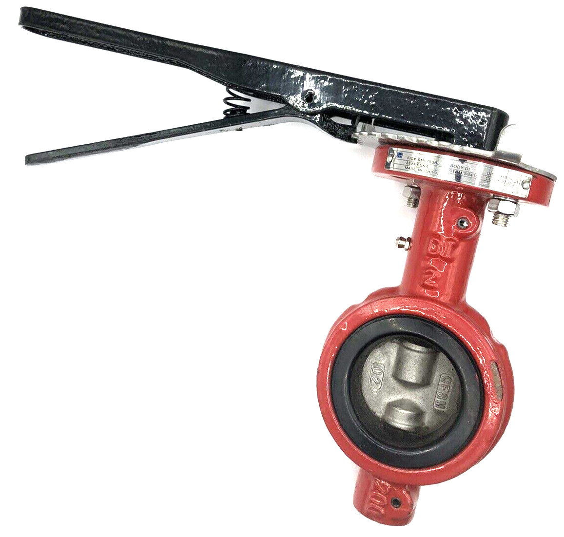 2” SMP Butterfly Valve – Wafer Style SN, 200PSI, Ductile Iron Buna Seat SM570SBL
