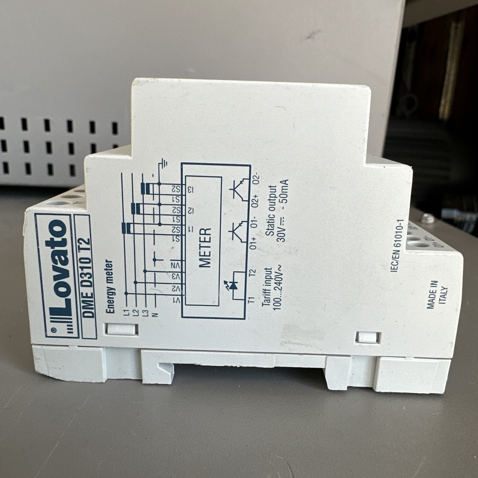 LOVATO DMED310T2 ENERGY METER, 3×220-240V 50/60Hz, 3×380-415V 50/60Hz