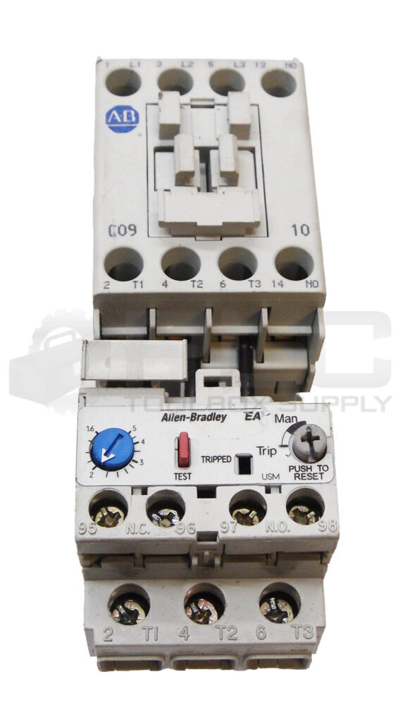 ALLEN BRADLEY 100-C09*10 /A CONTACTOR 600VAC 25A W/ 193-EA1EB /A OVERLOAD RELAY