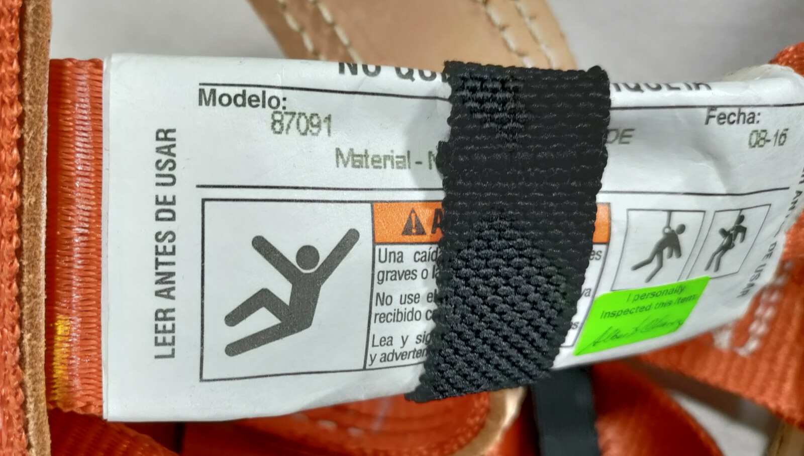 1 NEW KLEIN 87091 SAFETY HARNESS SIZE LARGE w/ MILLER LANYARD NIB **MAKE OFFER**