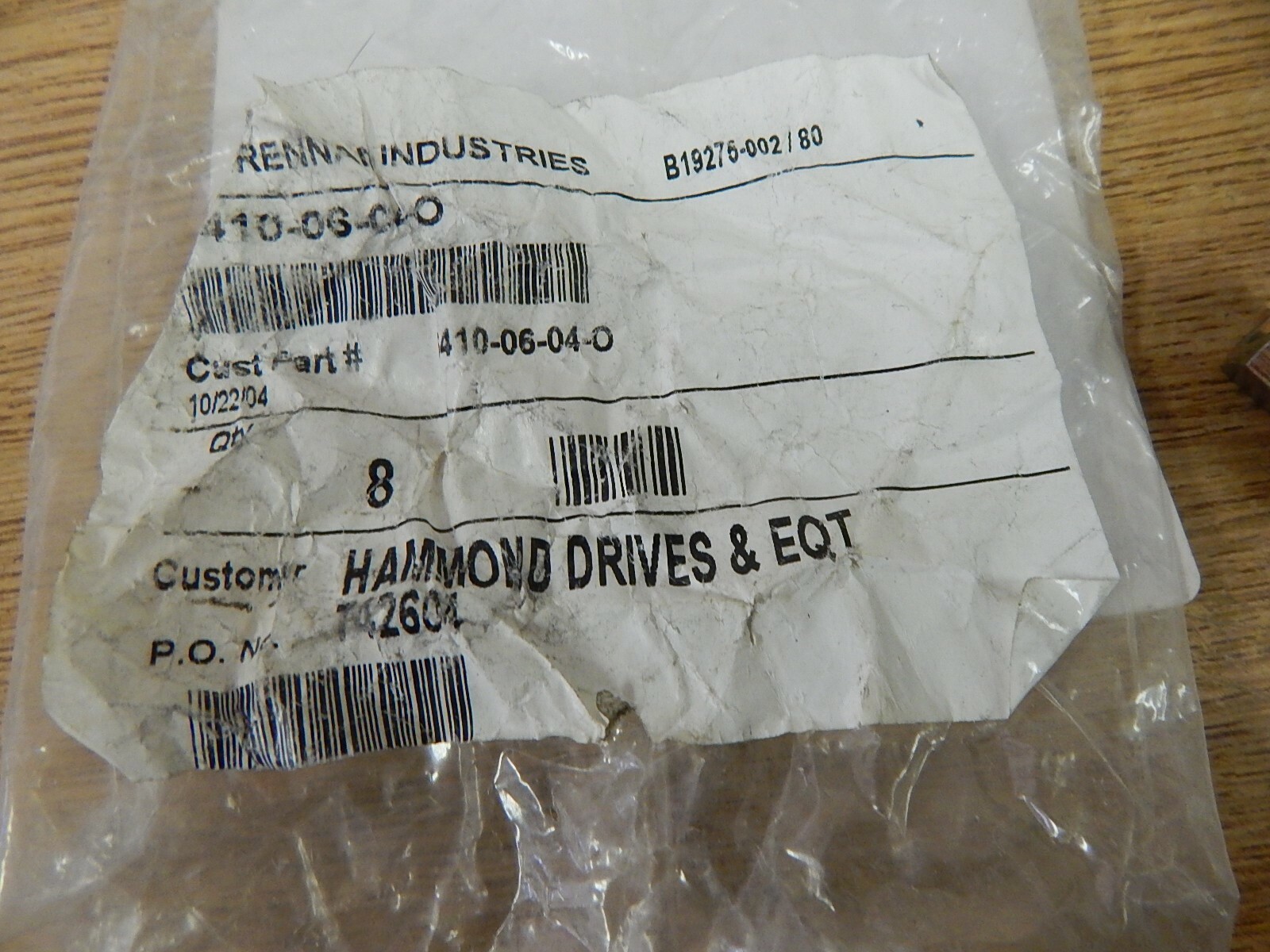 NEW Brennan B19275-002/80 Fitting 6410-06-04-0 74 2604 #17 *FREE SHIPPING*