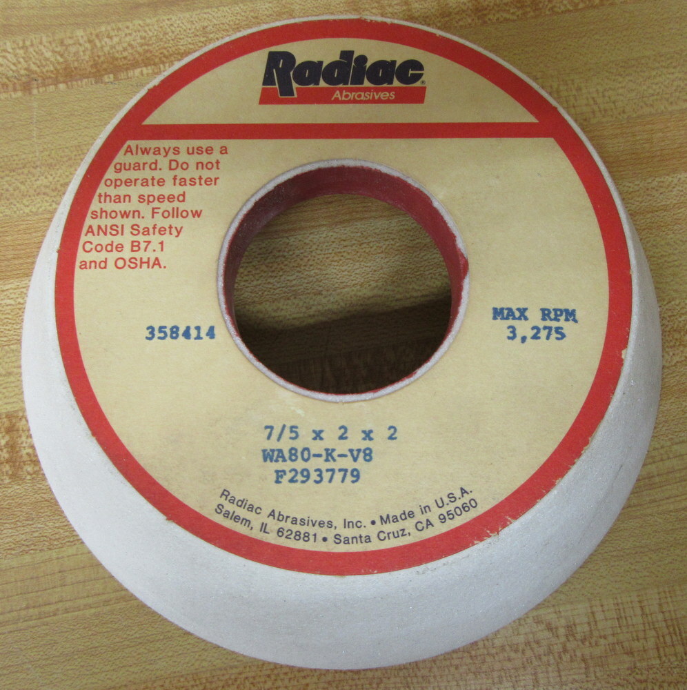 Radiac WA80-K-V8 Grinding Wheel WA80KV8