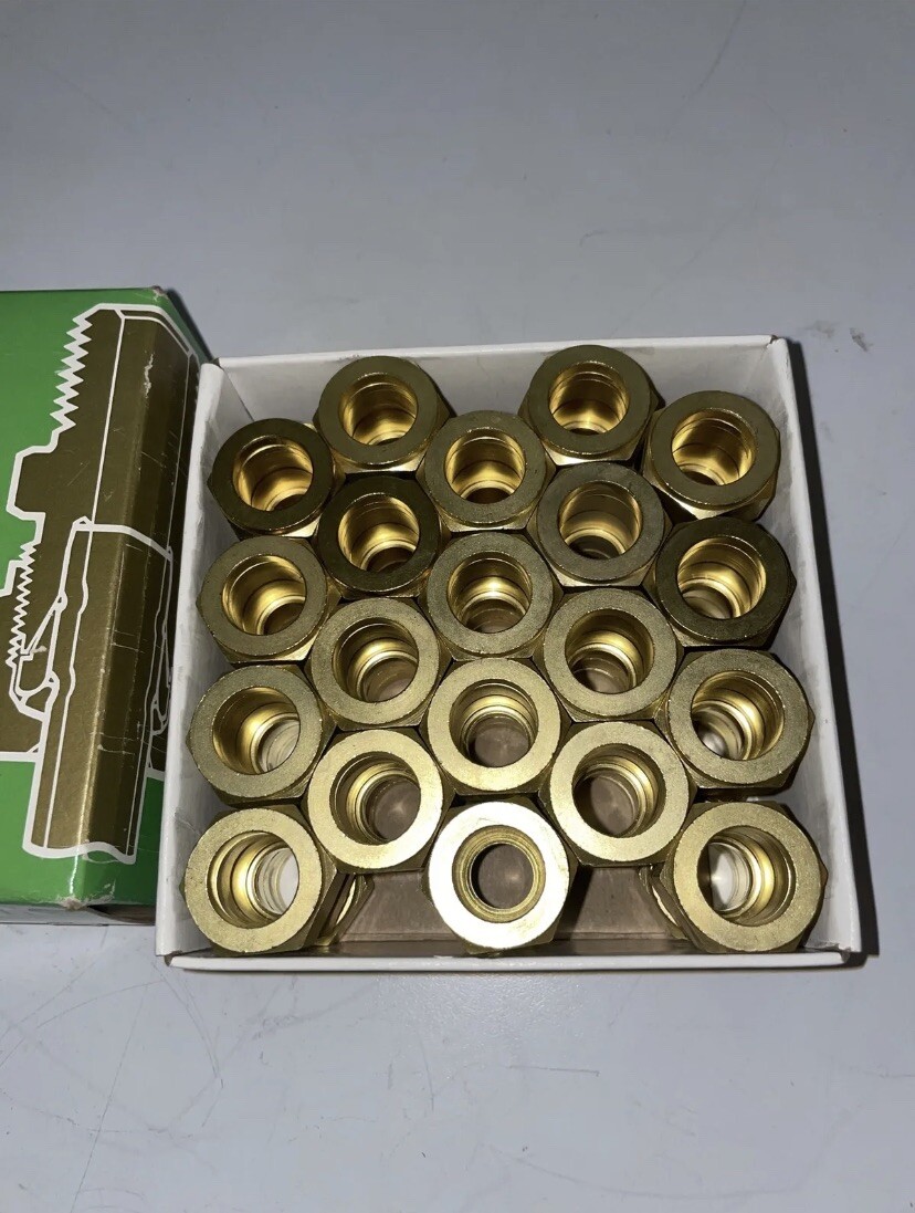 New Box of (20) G 10 U Hoke Gyrolok Fitting Union Brass 5/8″ X 5/8” Tube G10U