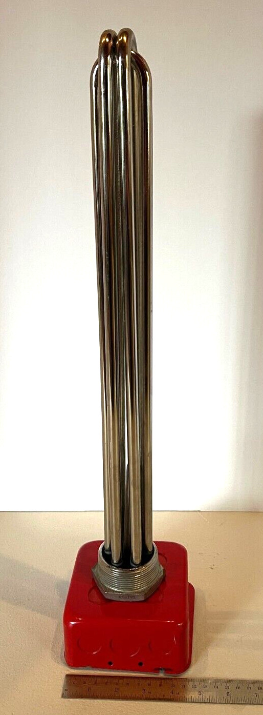 NEW GLO-QUARTZ 18″ Immersion Heater 9QQ18/5 Incoloy H6 9000W 460V 11A 3 Phase US