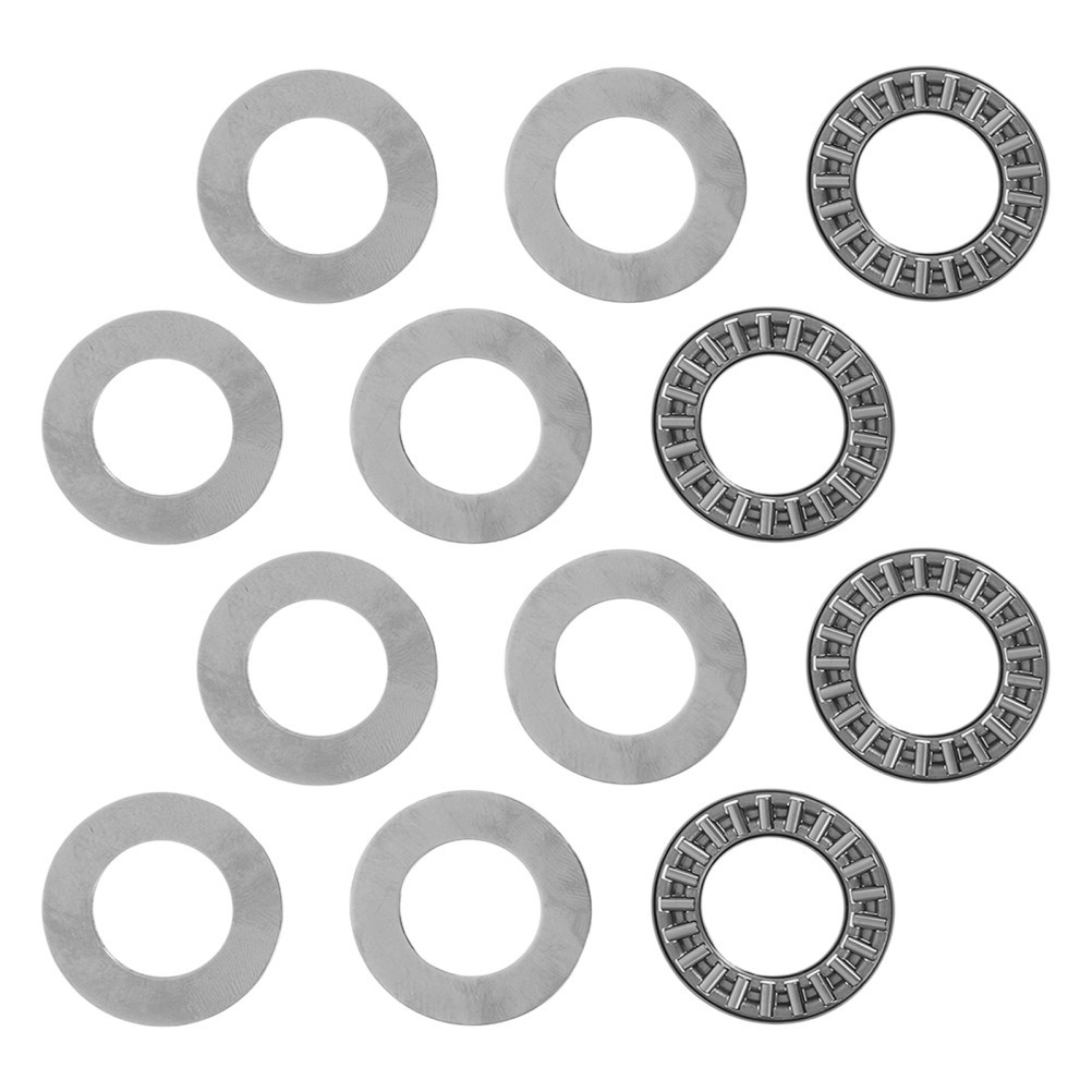 4 Pcs Single Direction Thrust Bearing Miniature Bearings Metal Axial Flat