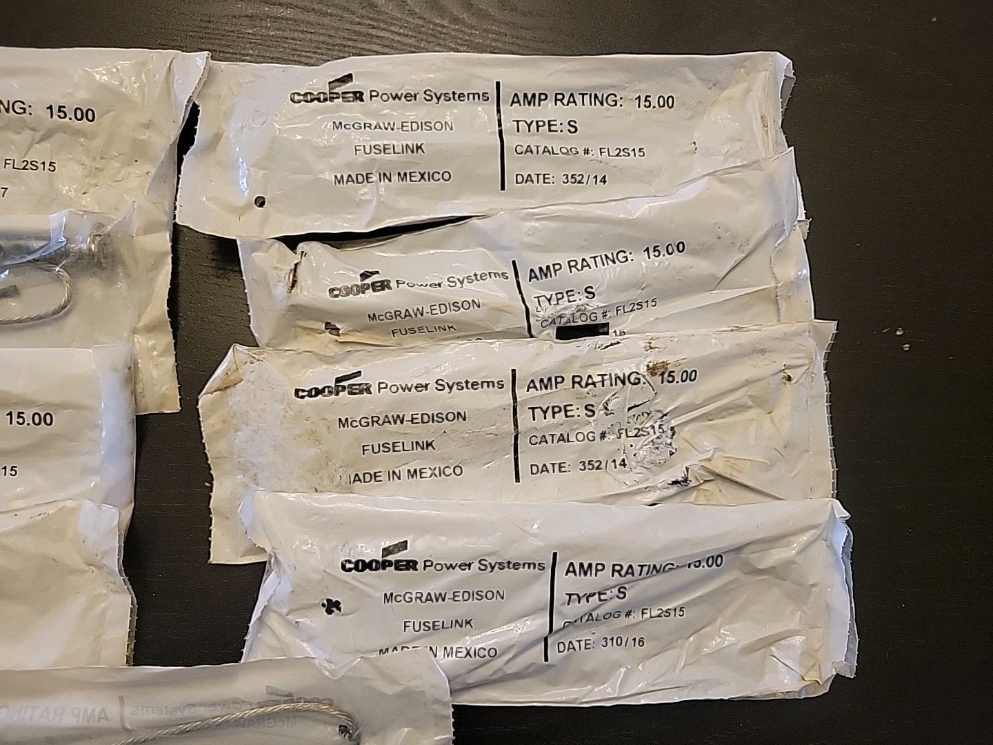 9PCS COOPER MCGRAW-EDISON FUSE LINK FL2S15 TYPE S, Lot Of 9