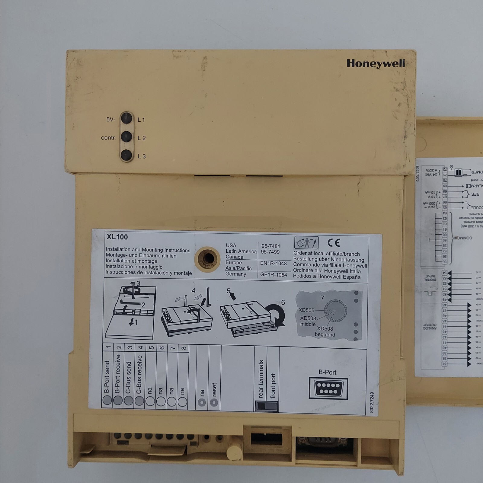 HONEYWELL XL100C EXCEL 100C WITH C-BUS & MODEM INTERFACE GERMANY