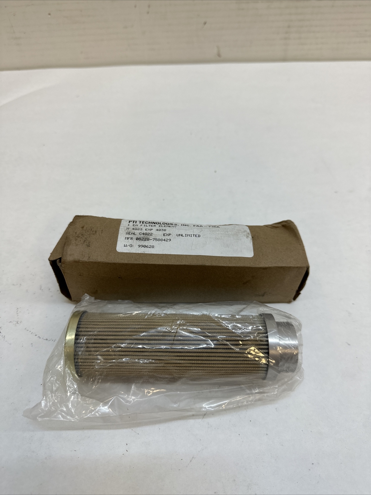 PTI TECHNOLOGIES, FILTER ELEMENT 7585669, FAA-PMA