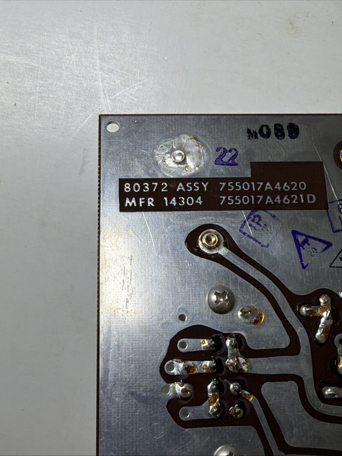 Radio System Circuit Board 80372 ASSY 755017A4620 w/ 2 HI-G RELAYS Mil Surplus!