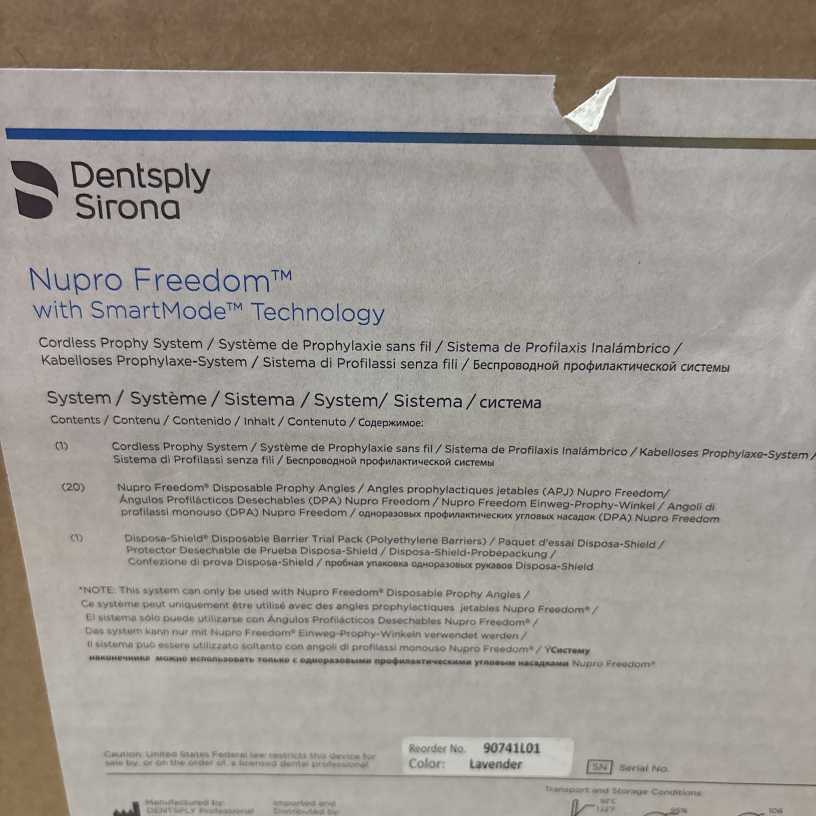 Dentsply Nupro Freedom Dental Tooth Cleaning Cordless Handpiece