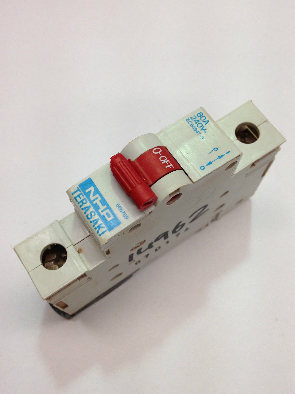 NHP TERASAKI EC60947-3 Isolating Isolator Switch 666769 1 Pole 240V 80A