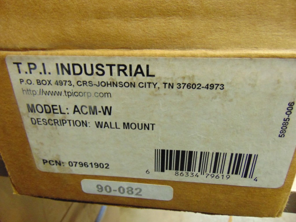 TPI ACM-W WALL MOUNT FOR 24″ & 30″ AIR CIRCULATOR FAN, GRAY, 07961902