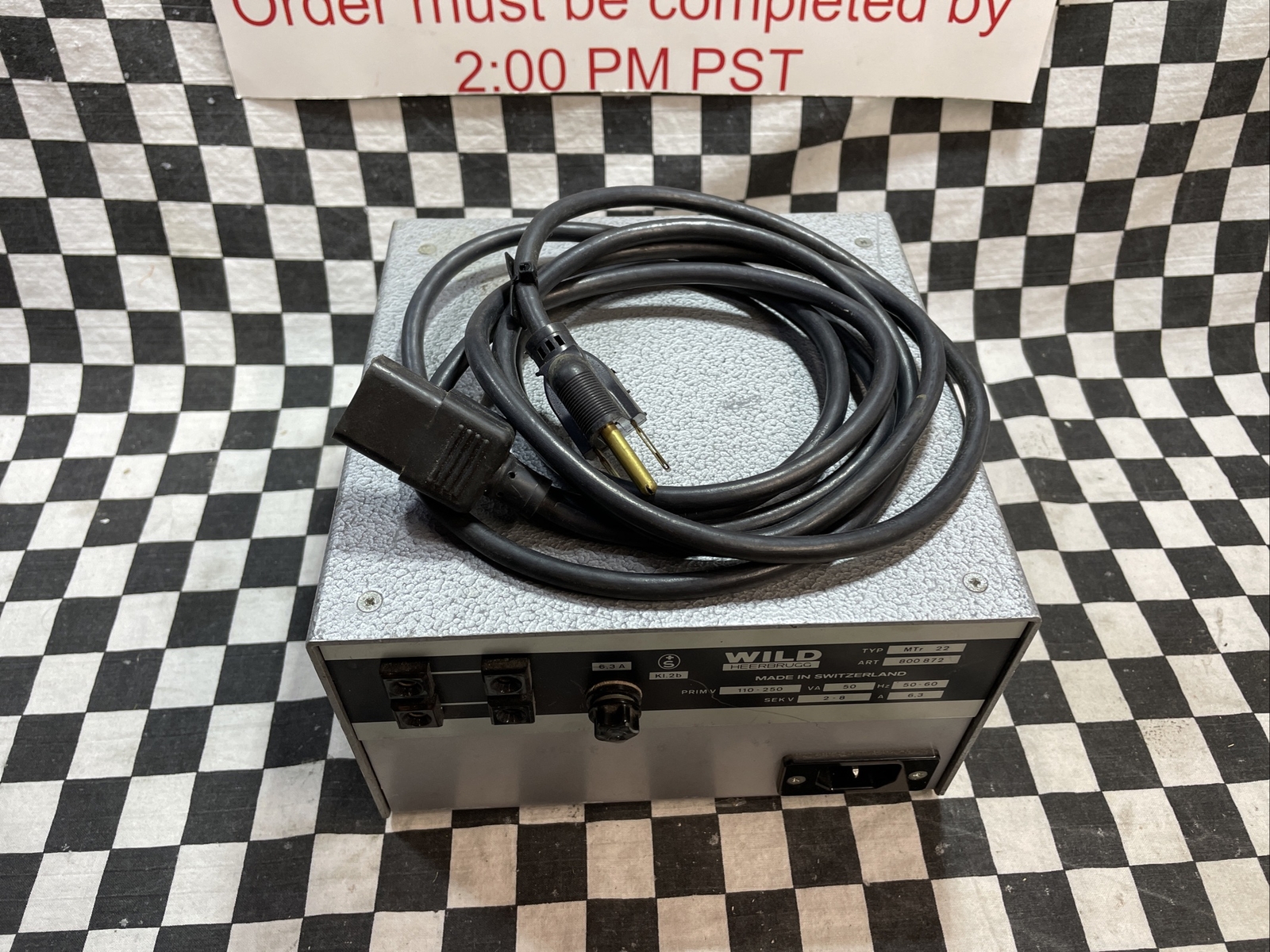 WILD HEERBRUGG MTr22, 800872, Power Supply, SHIPSAMEDAY