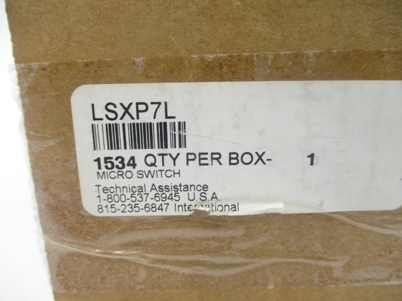 MICRO SWITCH LSXP7L 600VAC NSMP