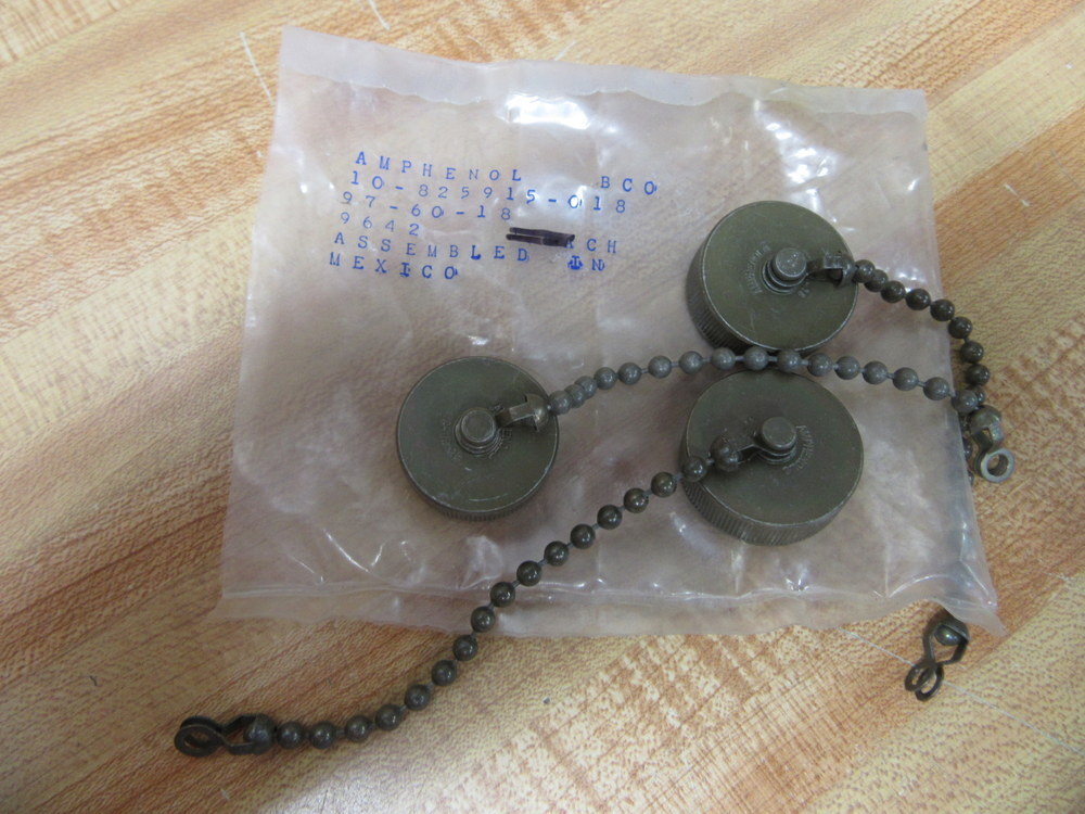 Amphenol 97-60-18 Connector Dust Cap 976018 (Pack of 3)