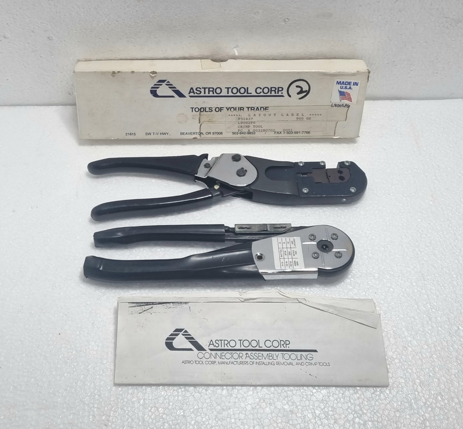 Astro Tool Connector Assembly Tooling
