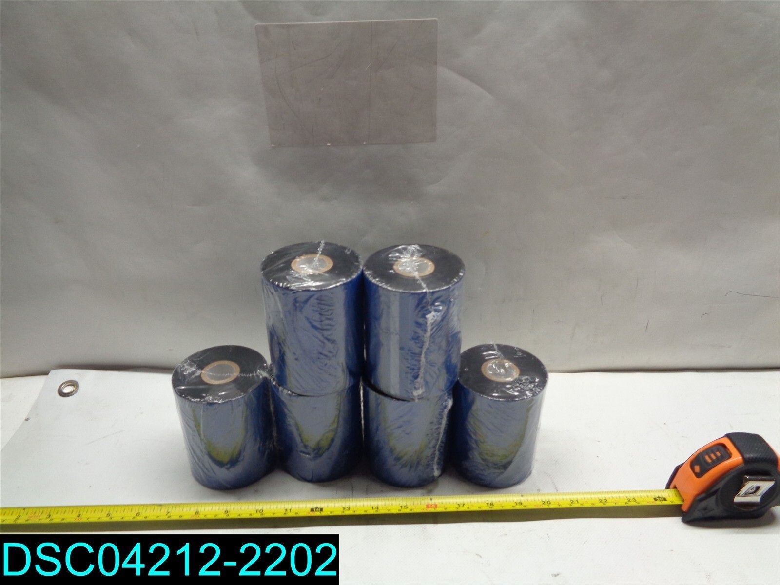QTY=6: Industrial Thermal Transfer Ribbons – Wax, 4.33″ x 1,476′