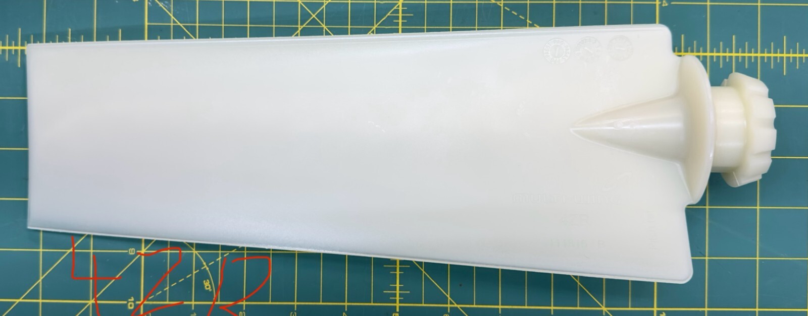 x6 4ZR Multi-wing fan blade, cut to your specified length , with pitch pins
