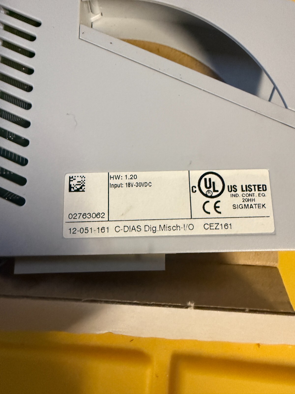 Sigmatek 12-051-161 C-Dias Input 18V-30VDC Digital Input Module New