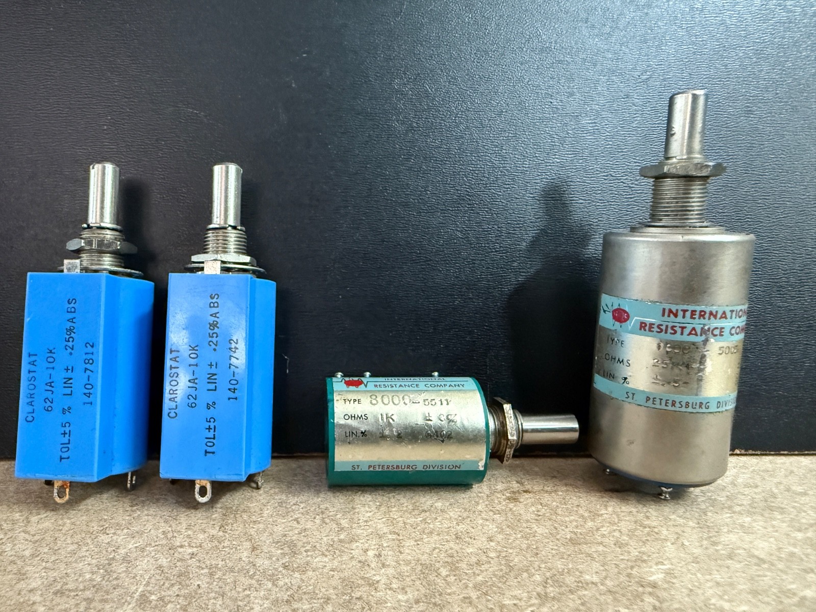 Variable Resistor Potentiometer Lot of 4 Clarostat IRC