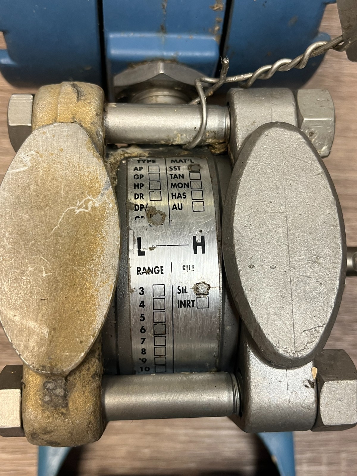 Rosemount 1151GP6 0-400 PSI HART Transmitter w/Plate