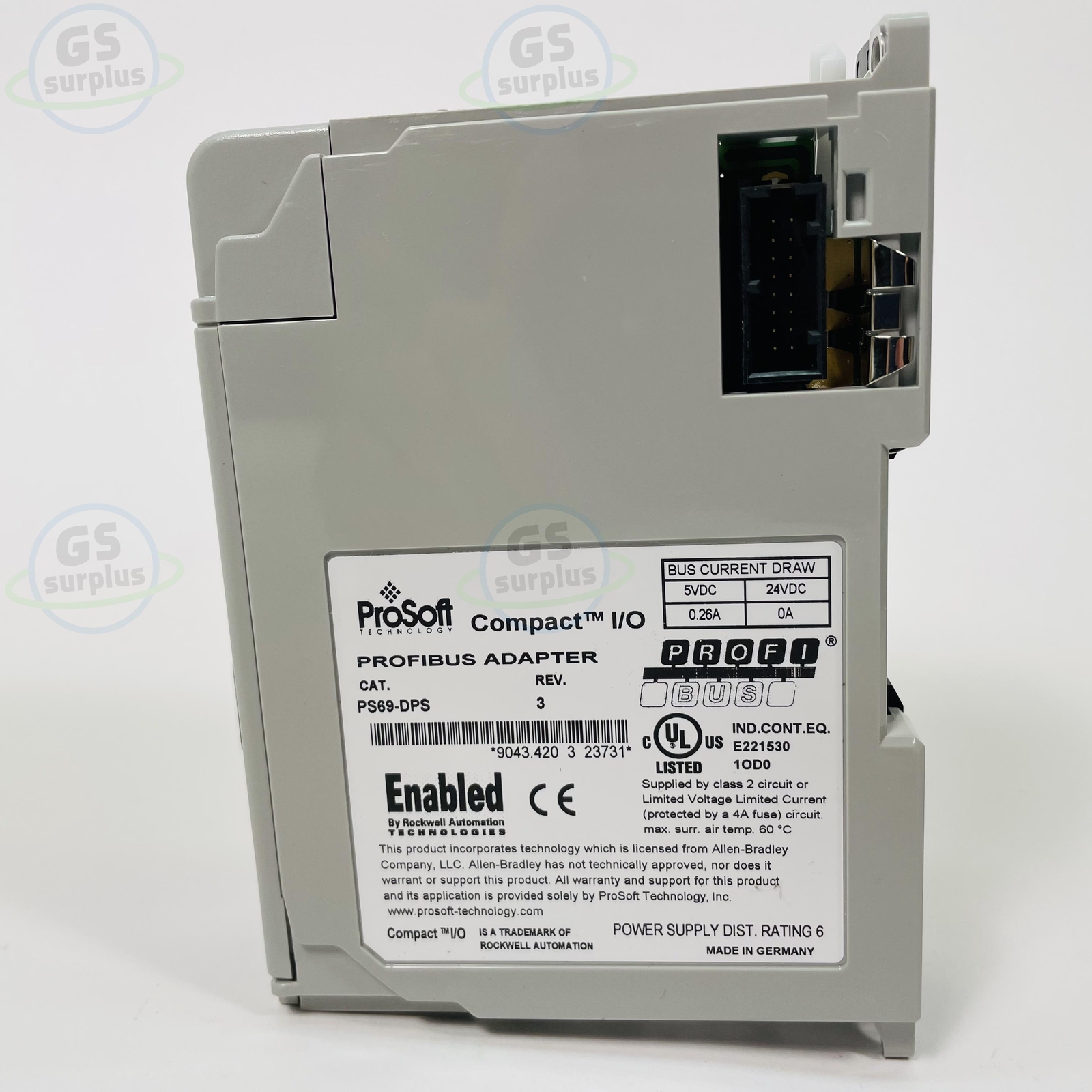 New PROSOFT PS69-DPS Profibus Adapter Compact I/O