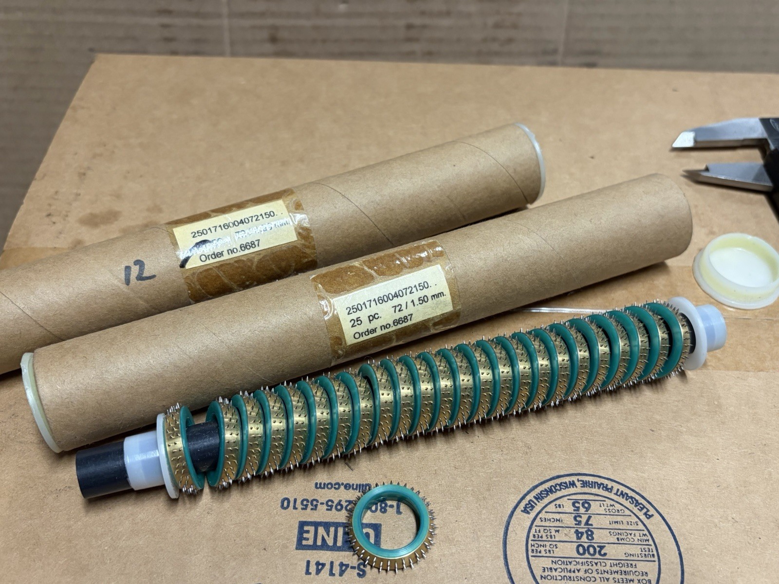 37pc 72/ 1.50mm temple rings for automatic weaving loom 17mm ID 25mm OD 6mm high