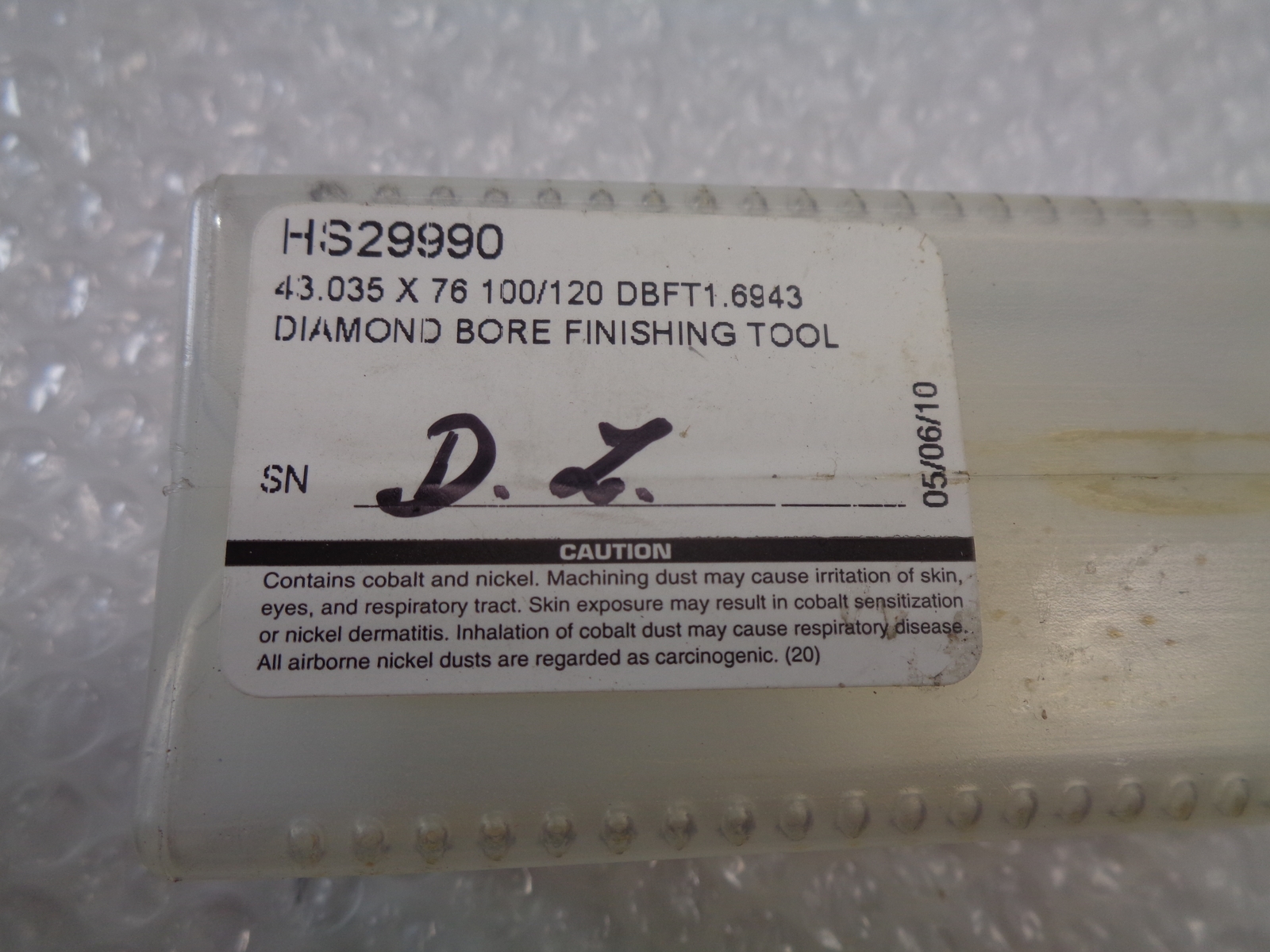 INDUSTRIAL SPARE HS29990 BORE FINSIHING TOOL NSNP