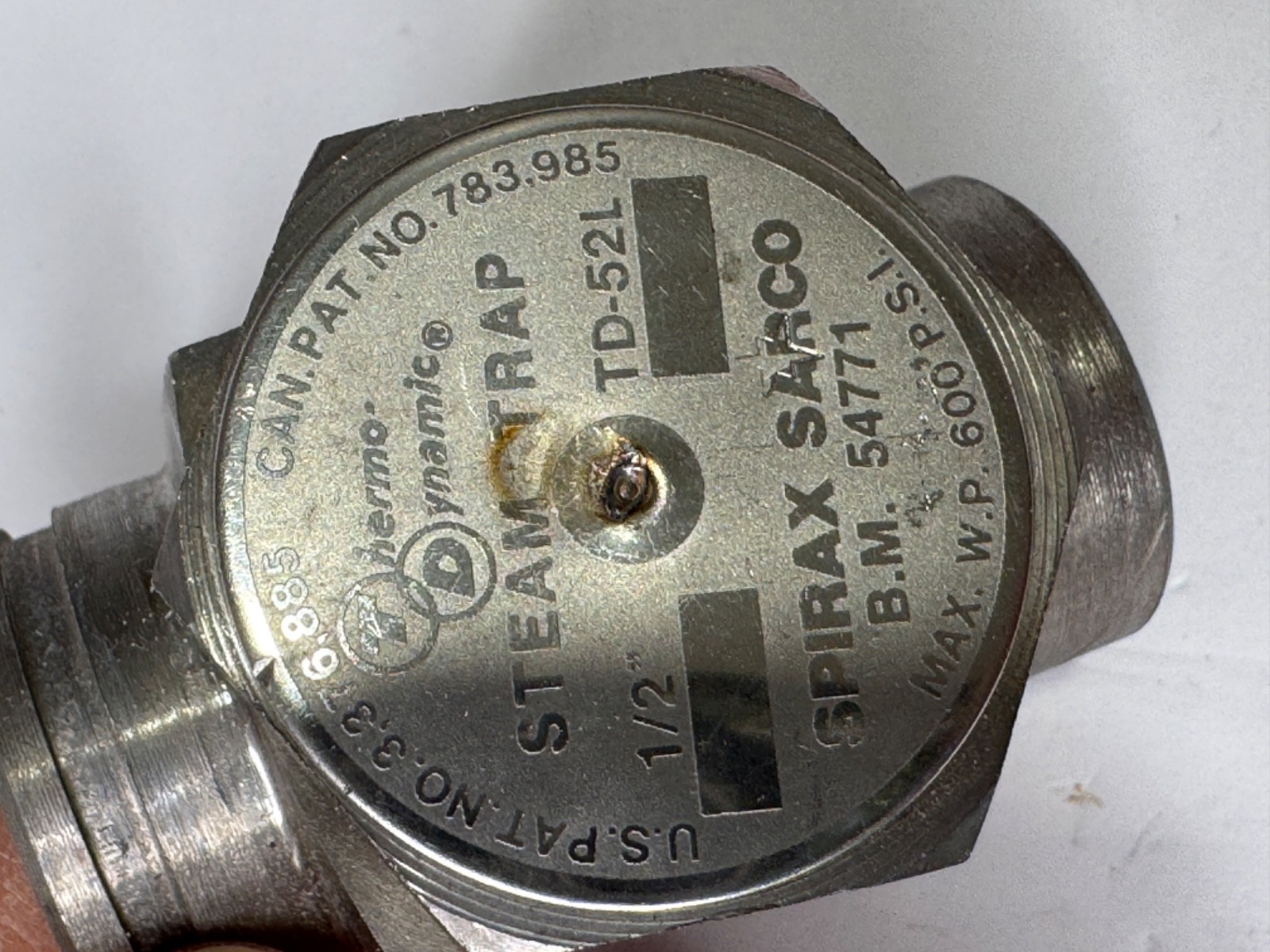 Spirax Sarco 54771 TD52L Stainless Steel Steam Trap 1/2 Inch NPT