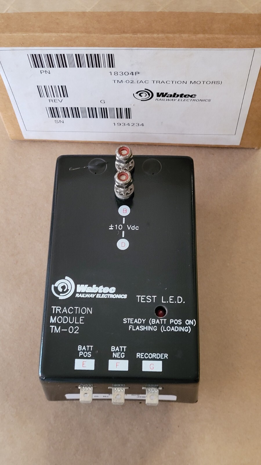 Wabtec TM-02 18304P Traction Module