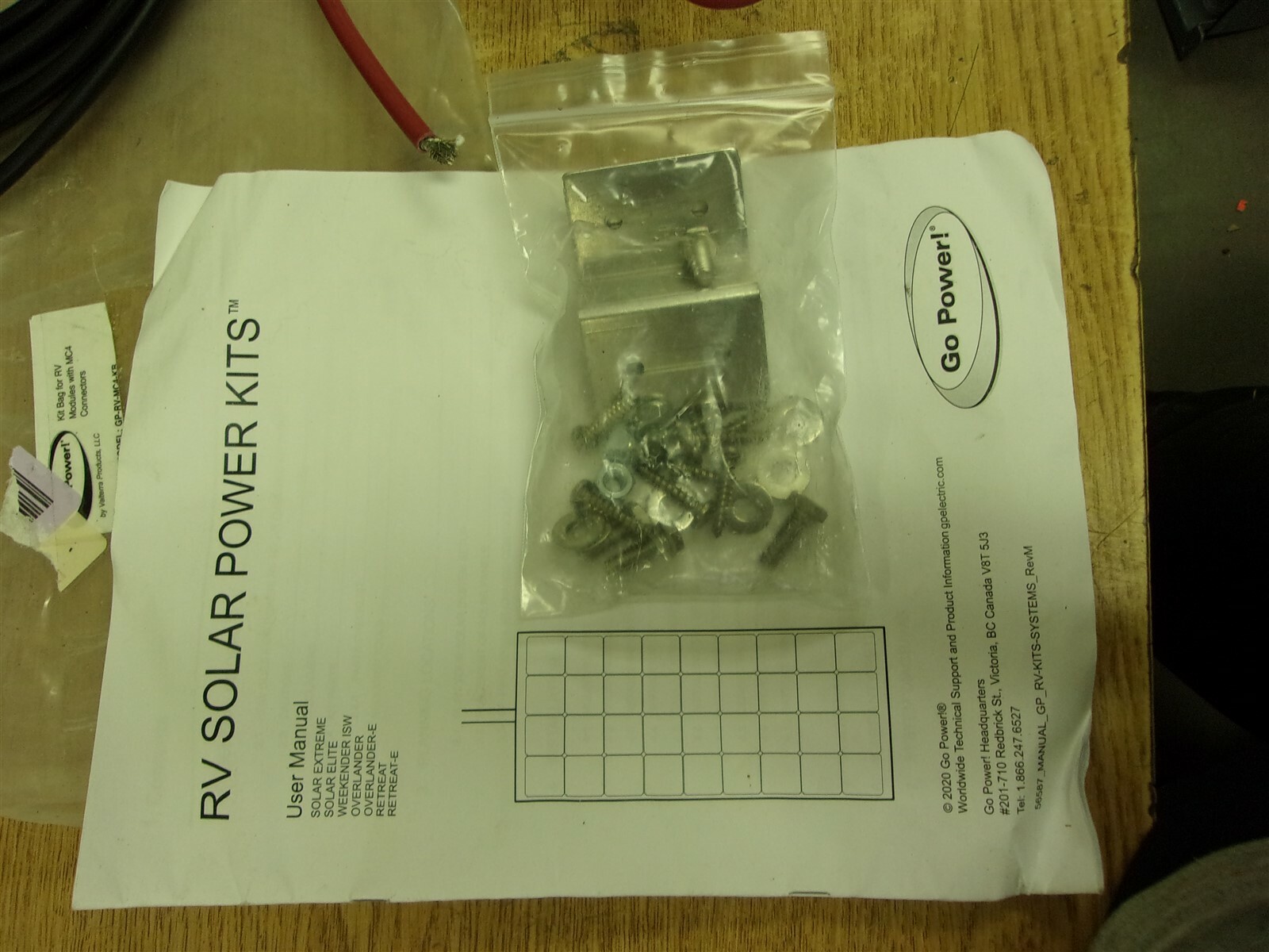 NEW Go Power! GP-RV-MC4-KB Kit Bag for RU Modules, Cords Only *FREE SHIPPING*
