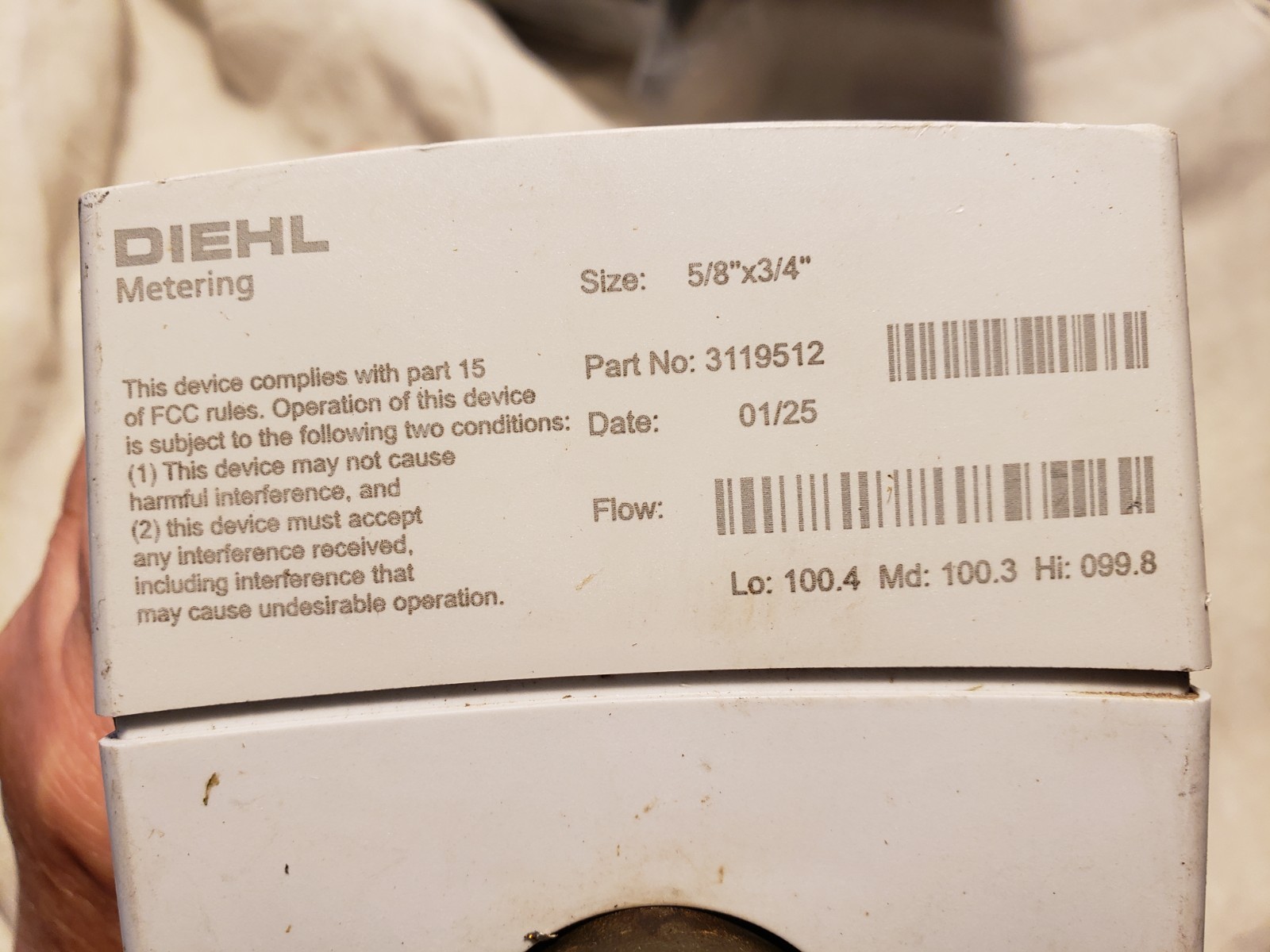 Diehl 3119512 5/8’x3/4″ Type 173 Encoder Extended IP68 Hydrus Water Meter Parts