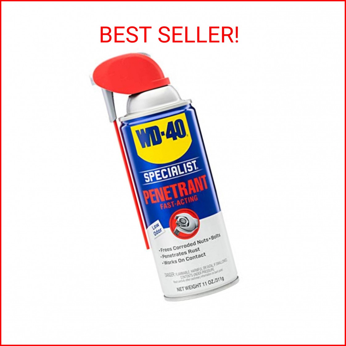 WD-40 Specialist Penetrant with SMART STRAW SPRAYS 2 WAYS, 11 OZ