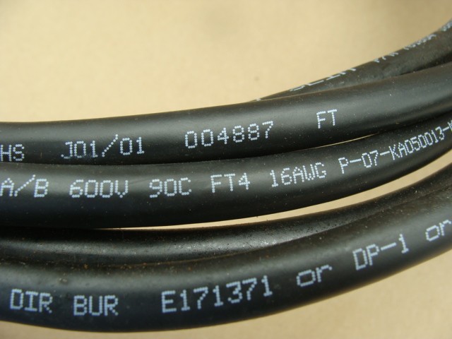 LAPP KABEL STUTTGART OLFLEX 16AWG 600V CABLE 761604 20FT SECTION