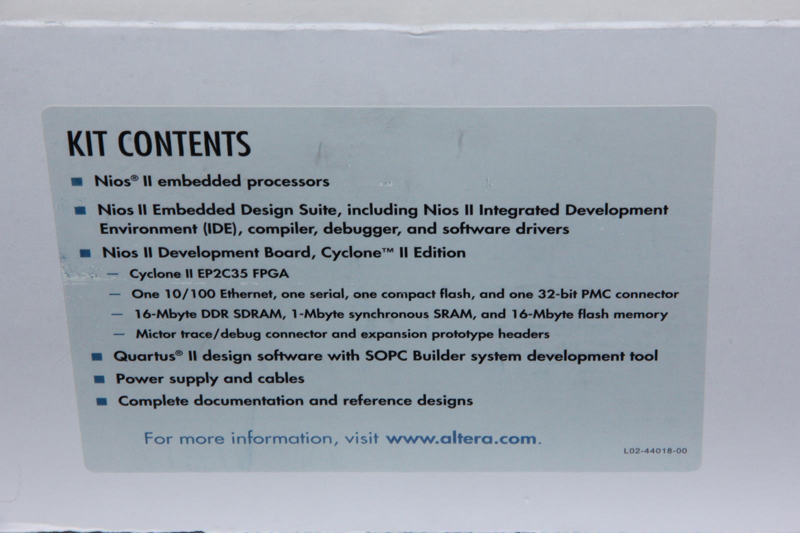 ALTERA NIOS II Development Kit CYCLONE II EDITION